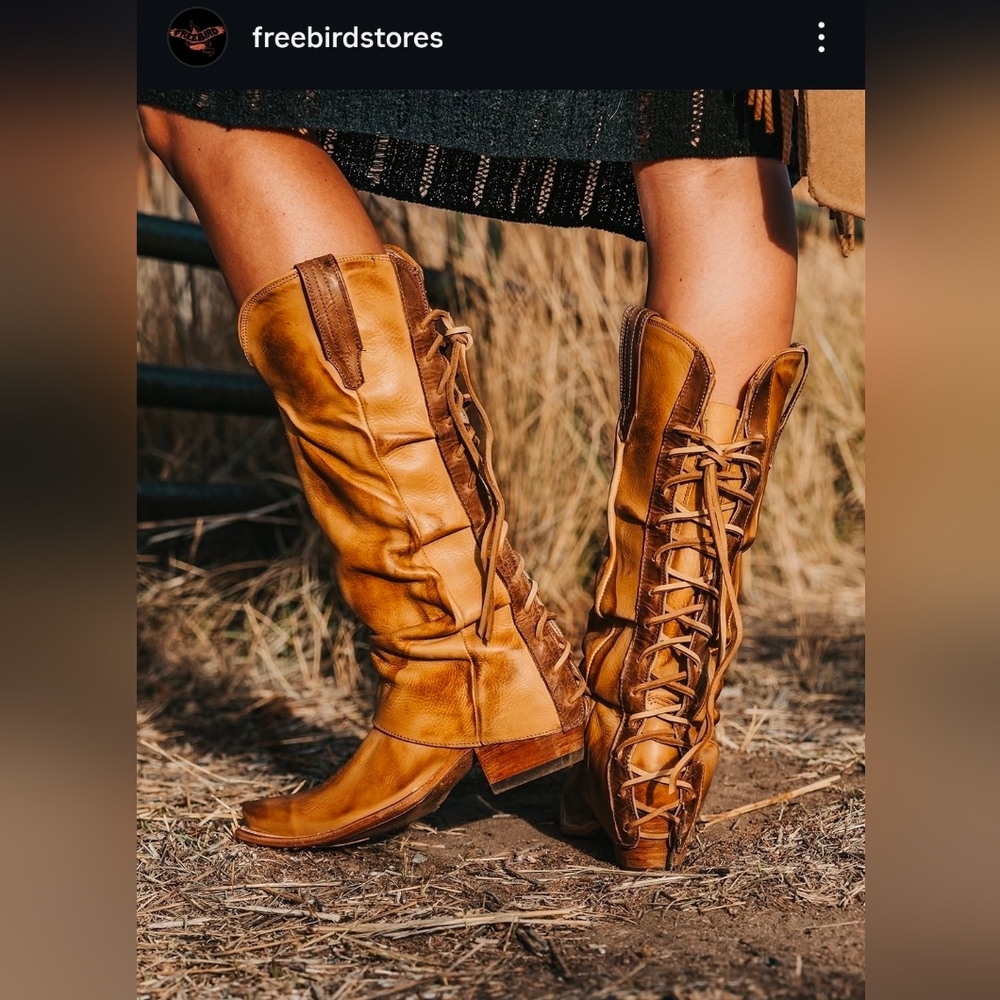NEW IN BOX Freebird Wilma Leather Boots Sz 7